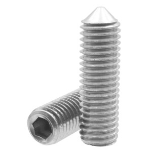 M6×5 Stainless Steel Cone-Point Set Screw DIN 914 A2