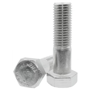 Śruba sześciokątna nierdzewna DIN 931 A2 M5x80