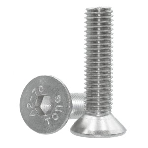 M4×6 Stainless Steel Countersunk Socket-Head Screw DIN 7991 A2