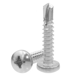 DIN 7504, Self-tapping screw M form round head, Stainless steel A2 4,8x50