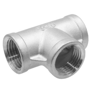 1/4" Stainless Steel Threaded Equal Tee