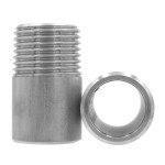 Stainless steel welding nipple 3/8"