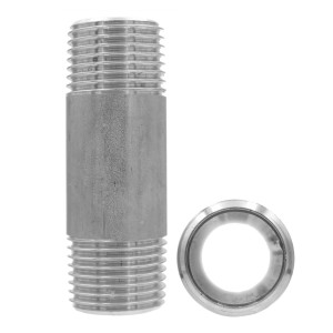 Stainless steel barrel nipple 1/4"