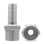 Stainless steel hose nipple 1 1/4"