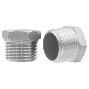 1/2" Hex Plug stainless steel 316