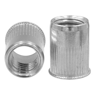 CSK reduced Head Rivet Nuts knurled body A2 M5