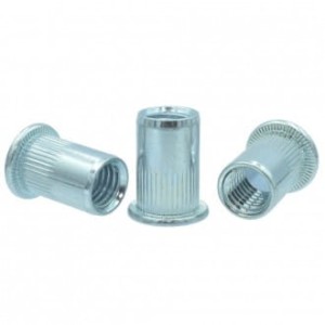 Nitonakrętka kołnierz płaski M6 stalowa ocynkowana przedłużona