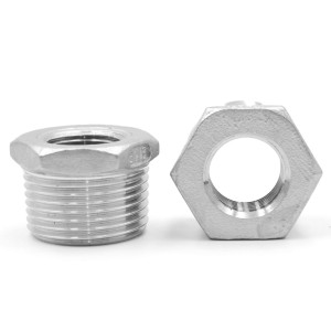 1 1/2" x 1/2" Hex Bushing steel 316