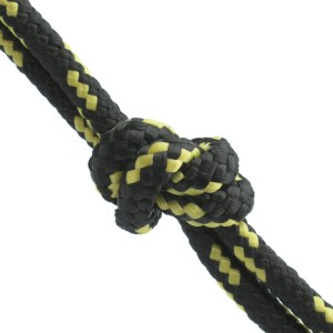 Lina pleciona polipropylenowa 3mm czarno/żółta