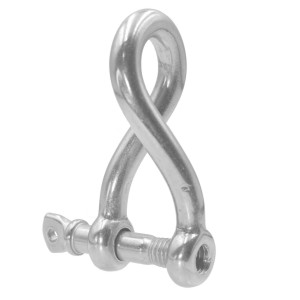 Stainless steel Twisted Shackle Ø 8mm stainless steel