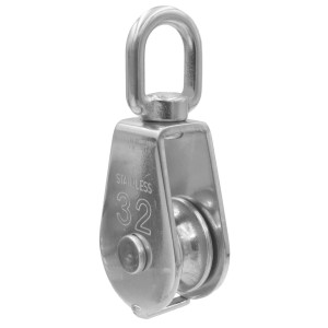 Block with stainlees steel sheave 8393 A2 32mm