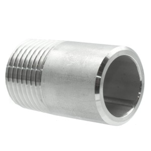 Stainless steel welding nipple 3/4" - 100mm