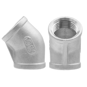 2 0/0" Threaded Elbow 45° stainless steel 316