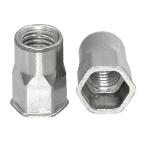 Hex Body Rivet Nuts CSK reduced Head M8 Stainless Steel A2 Long