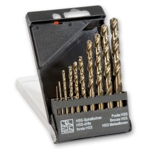 Zestaw Wierteł Kobaltowych 1-10 Do INOX 10 sztuk