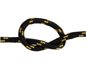 Lina pleciona polipropylenowa 8mm czarno/żółta