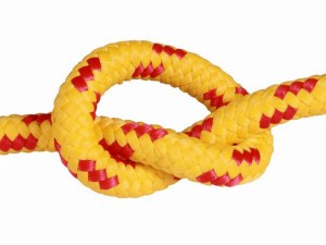 Lina pleciona polipropylenowa 10mm żółto/czerwona